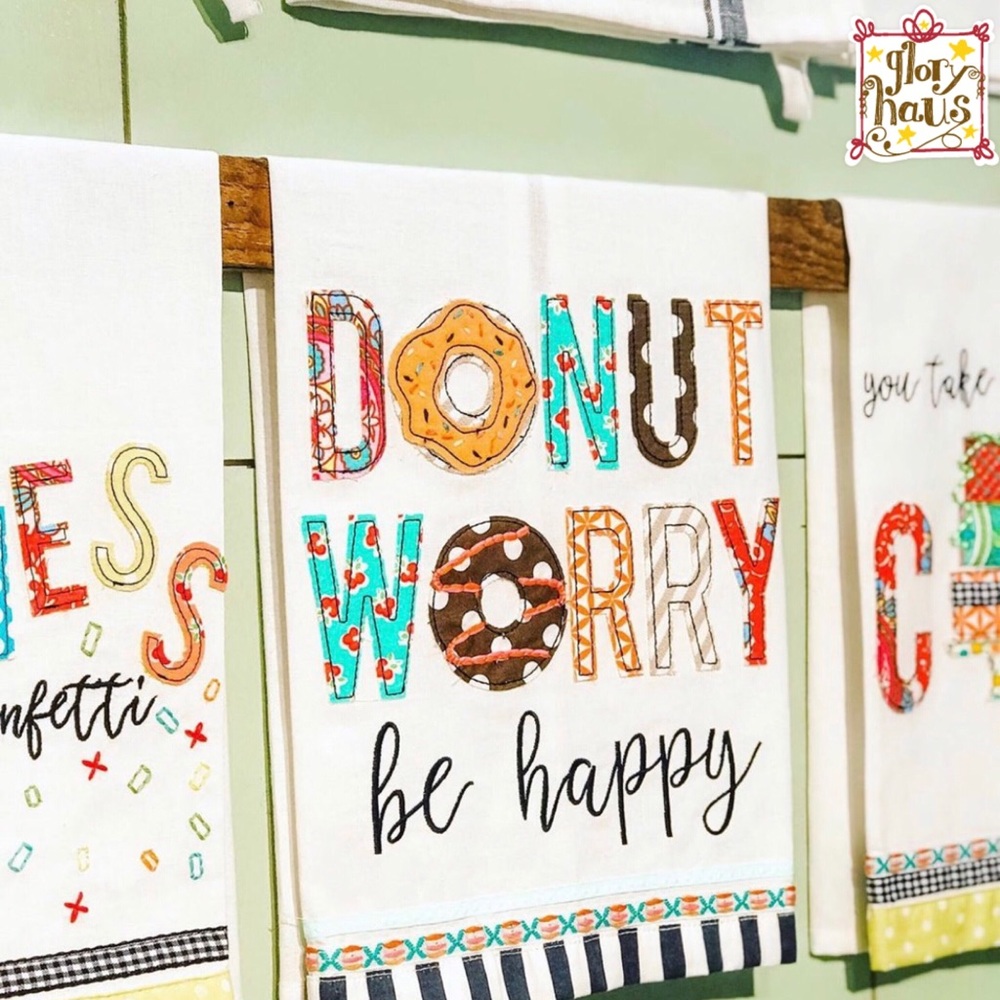 Glory Haus Donut Worry Kitchen Towel